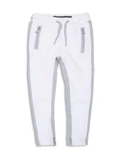Jordan Craig Kids Fleece Track Pants In White In Multi