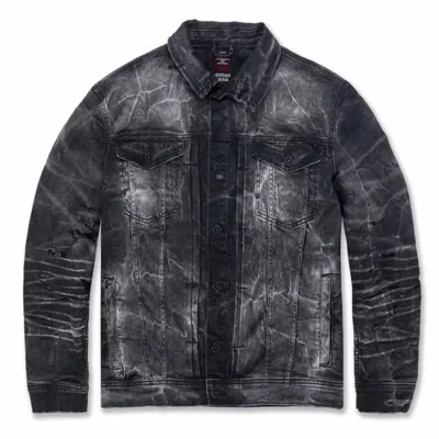 Jordan Craig Men's Bayside Denim Trucker Jacket In Industrial Black In Multi