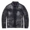 Jordan Craig Men's Bayside Denim Trucker Jacket In Industrial Black In Silver