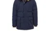 Jordan Craig Men's Bismarck Fur Lined Parka Jacket In Navy In Blue
