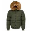 Jordan Craig Men's Cross Bay Bomber Jacket In Army Green In Green
