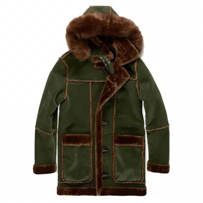 Jordan Craig Men's Denali Shearling Jacket In Army Green