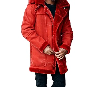 Jordan Craig Men's Denali Shearling Jacket In Red