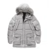 Jordan Craig Men's Fargo Fur Lined Parka 2.0 Jacket In Light Grey In Grey