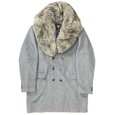 Jordan Craig Men's Frank White Peacoat In Smoke In Gray