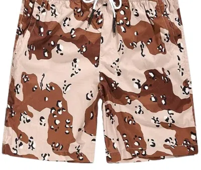 Jordan Craig Men's Retro Ibiza Lounge Shorts In Desert In Brown