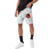 Jordan Craig Men's Retro Ibiza Lounge Shorts In Red Floral In Multi