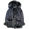 Jordan Craig Men's Shearling Fur Jacket In Black