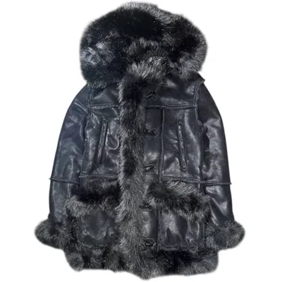 Jordan Craig Men's Shearling Fur Jacket In Black
