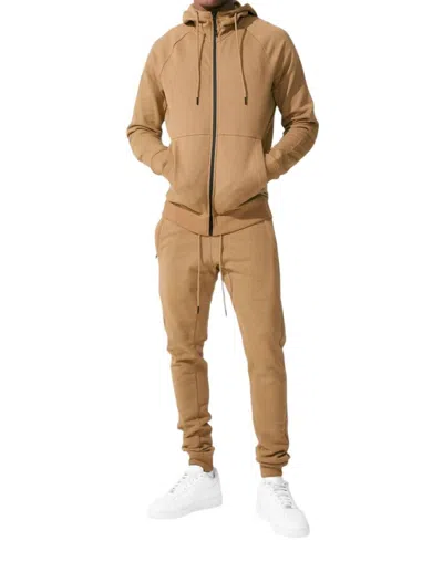 Jordan Craig Men's Uptown Zip Up Hoodie In Mocha In Brown