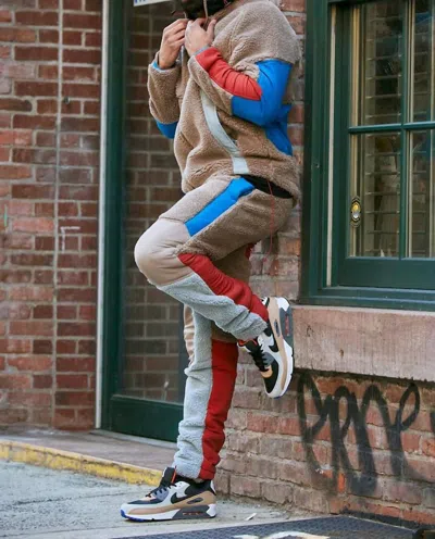 Jordan Craig Mercer Fleece Hoodie In Earth In Beige