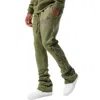 Jordan Craig Paradise Tour Stacked Sweatpants In Sage In Green