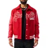Jordan Craig Paradise Tour Varsity Jacket In Red
