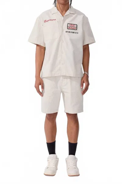 Jordan Craig Re Up Mechanic Shirt In Bone In White