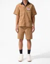 Jordan Craig Re Up Mechanic Shirt In Wheat In Brown