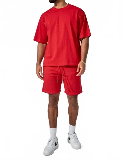 Jordan Craig Retro Burbank Shorts In Chicago In Red