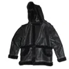 Jordan Craig Shearling Jacket In Black In Black
