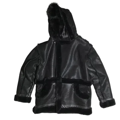 Jordan Craig Shearling Jacket In Black