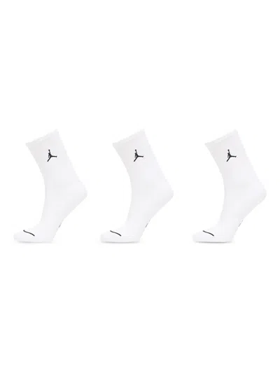 Jordan Crew Socks Three-pack In White