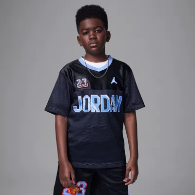 Jordan Customized Air Big Kids' Soccer Jersey In Black