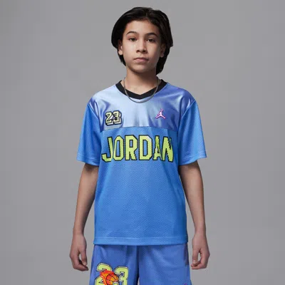 Jordan Customized Air Big Kids' Soccer Jersey In Blue