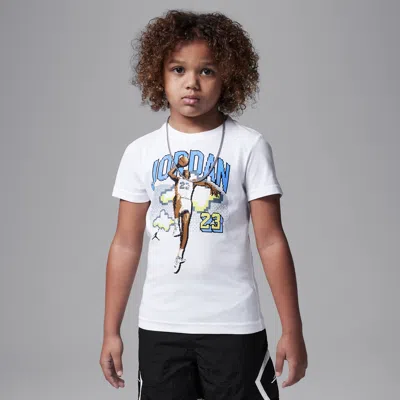Jordan Customized Air Little Kids' Digi T-shirt In White