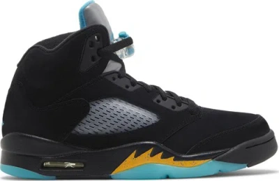 Pre-owned Jordan [dd0587-047] Mens Air  Retro 5 'aqua' In Blue