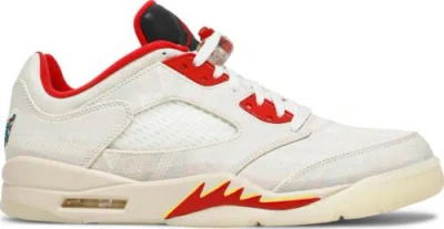Pre-owned Jordan [dd2240-100] Mens Air  Retro 5 Low 'chinese Year (2021)' In White