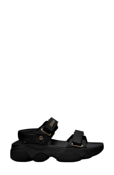 Jordan Women's  Deja Sandals In Black/metallic Gold