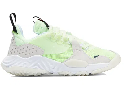 Pre-owned Jordan Delta (women's) Sneakers In Barely Volt/black/university Red