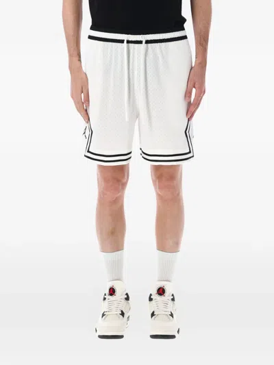 Jordan Diamond Mesh Shorts In White