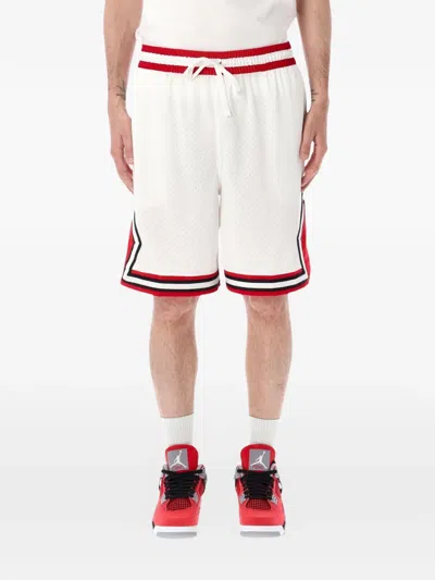 Jordan Diamond Mesh Shorts In White