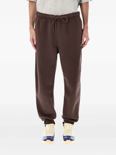 Jordan Drawstring-fastening Logo-detail Track Pants In Brown