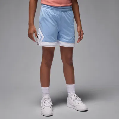 Jordan Dri-fit Big Kids' Diamond Shorts In Blue
