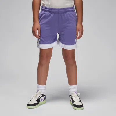 Jordan Dri-fit Big Kids' Diamond Shorts In Purple