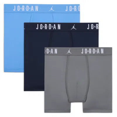 JORDAN DRI-FIT BIG KIDS' FLIGHT POLY BOXER BRIEFS (3-PACK),1015608837