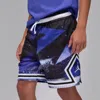 Jordan Dri-fit Big Kids' Mj Printed Sport Diamond Shorts In Black