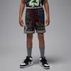 Jordan Dri-fit Big Kids' Mj Printed Sport Diamond Shorts In Black
