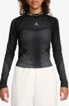 Jordan Dri-fit Long Sleeve Top In Black