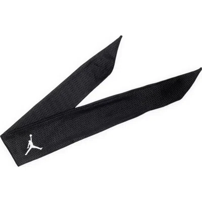 Jordan Dri-fit Performance Sport Tie Headband In Black