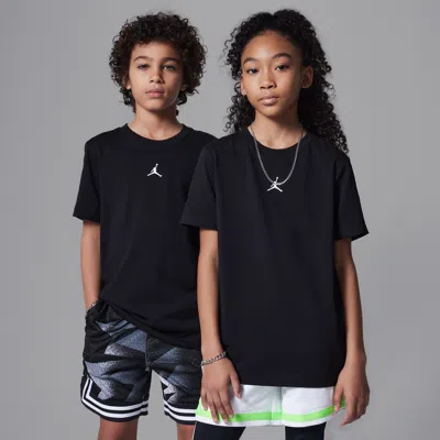 Jordan Dri-fit Sport Big Kids' Core T-shirt In Black