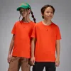 Jordan Dri-fit Sport Big Kids' Core T-shirt In Orange