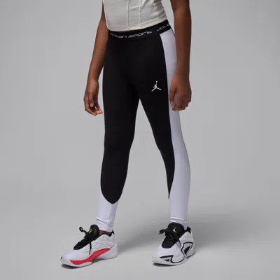 Jordan Dri-fit Sport Big Kids' Leggings In Black