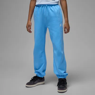 Jordan Dri-fit Sport Big Kids' Statement Hoop Fleece Pants In Blue