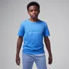 Jordan Dri-fit Sport Big Kids' T-shirt In Blue