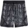 Jordan Dri-fit Sport Diamond Mesh Shorts In Black/black