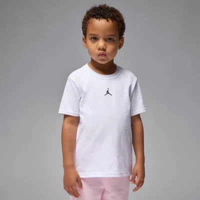 Jordan Dri-fit Sport Little Kids' Core T-shirt In White