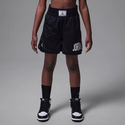Jordan Dri-fit Training Camp Big Kids' Jumpman Mesh Shorts In Black