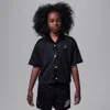 Jordan Dri-fit Training Camp Big Kids' Jumpman Mesh Top In Black