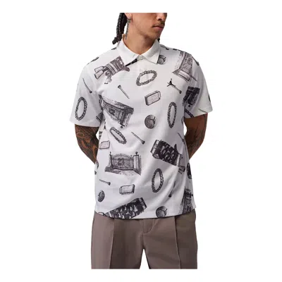 Jordan Dri-fit Polo 'sail Black' In Sail/black